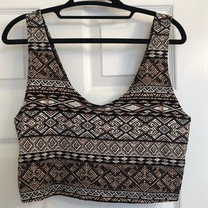 NWT tribal crop top!!